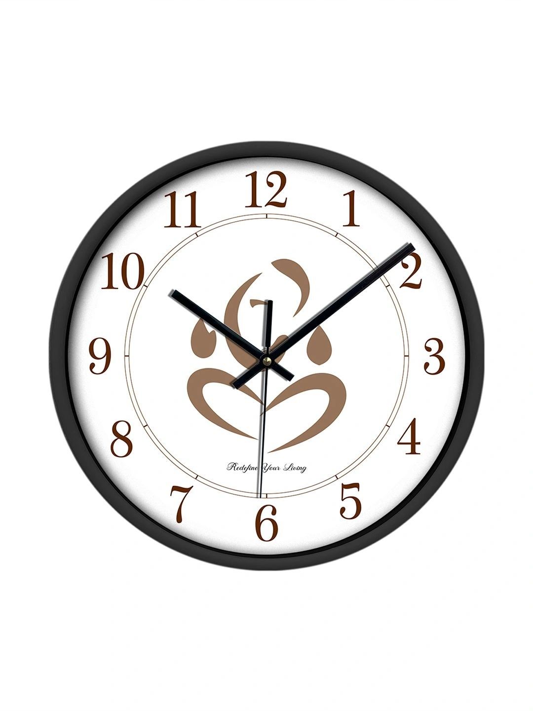 Wonder Home Walls White & Maroon Printed Traditional Wall Clock-picture-11