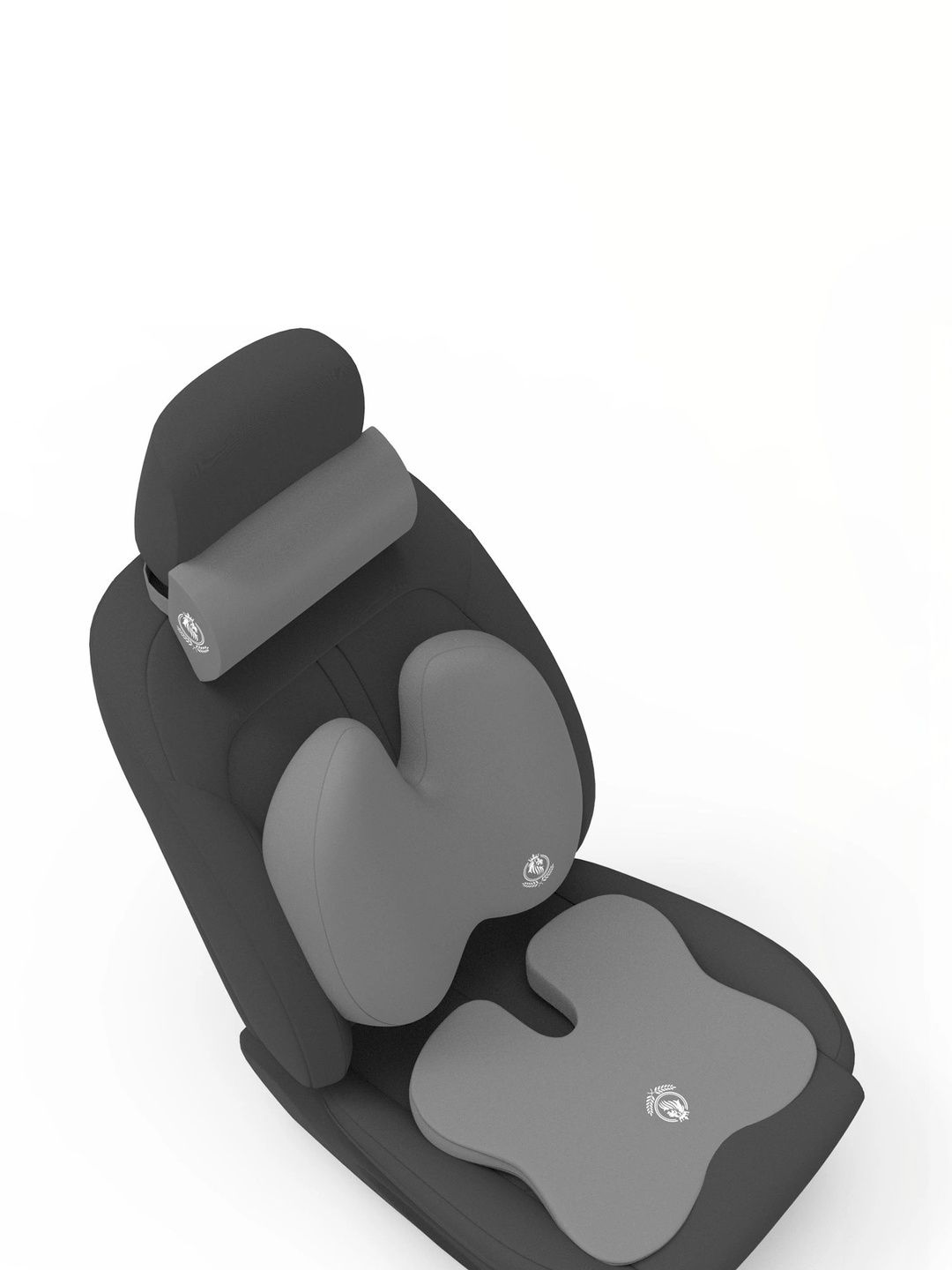 MRRON Grey Memory Foam Car Seat Cushion-picture-20