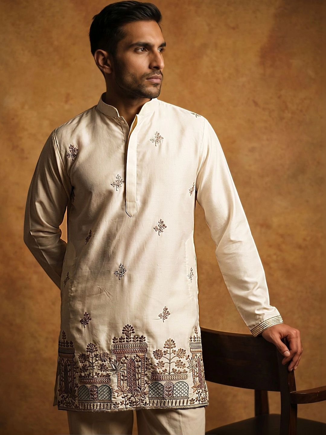 Jompers Men Embroidered Thread Work Kurta-picture-17