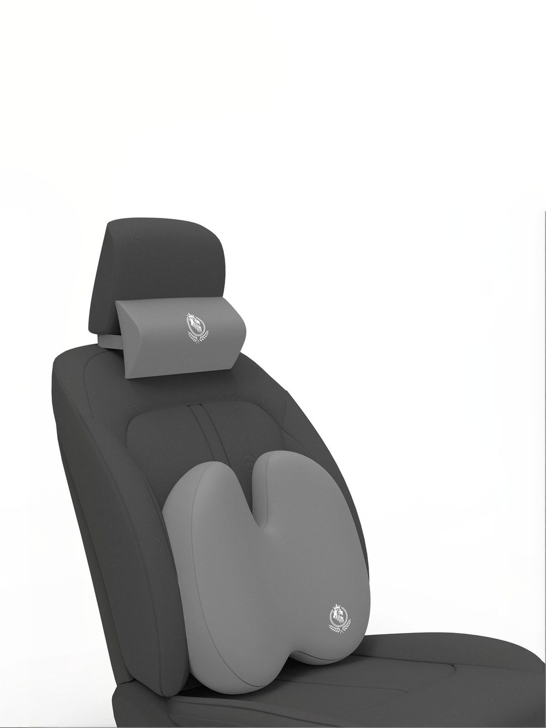 MRRON 2Pcs Grey Car Seat Cushions-picture-13