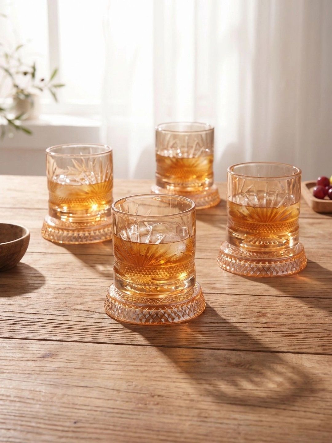 Troveas Transparent 4 Easy to Clean Glass Whisky Glass Bar Glass-picture-38