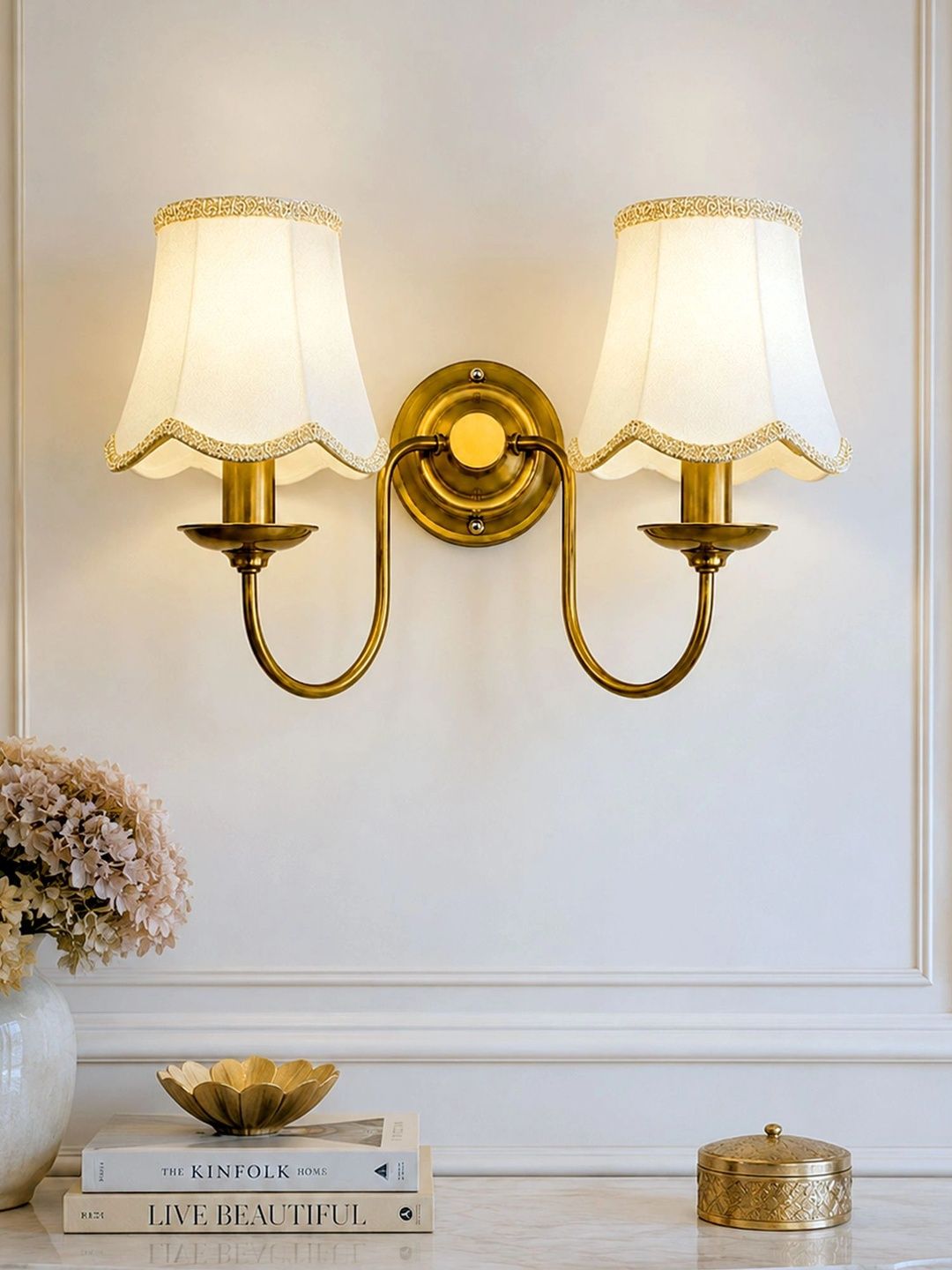Glowhere White Textured Metal Traditional Wall Lamp-image-40