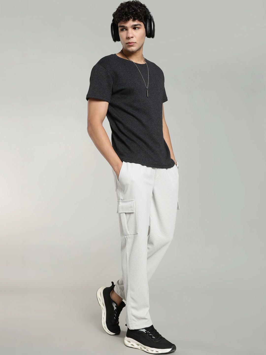 R.Code by The Roadster Life Co. Men Smart Trousers-picture-58