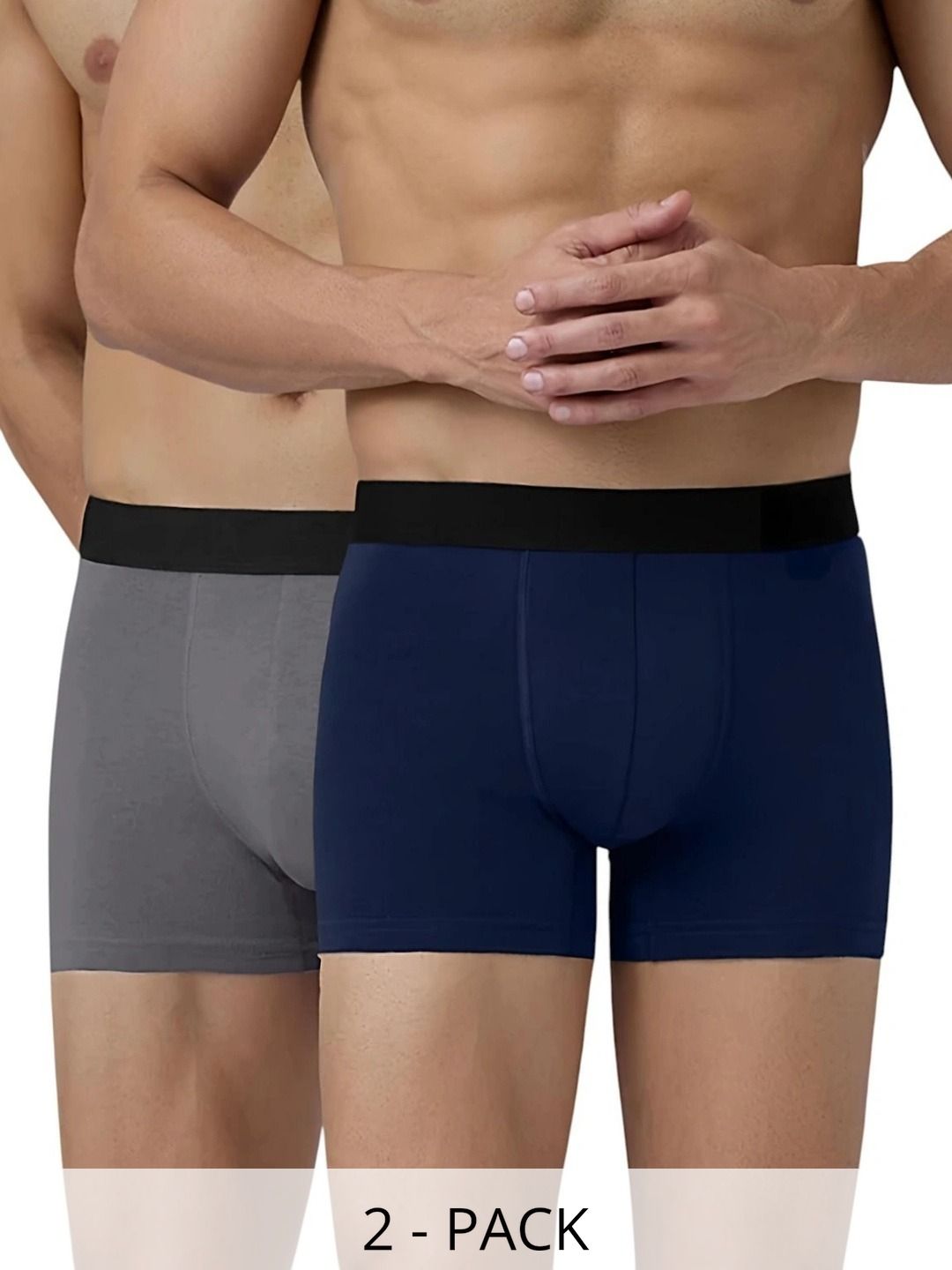 JISHVA Pack of 2 Solid Trunks-picture-18
