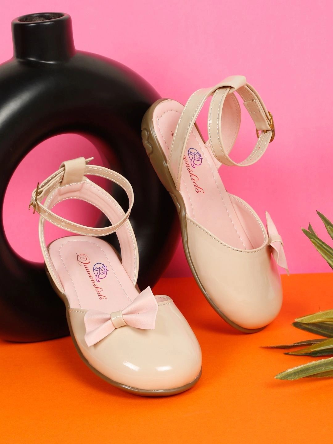 Quueenskids Round Toe Buckle Ballerinas-picture-13