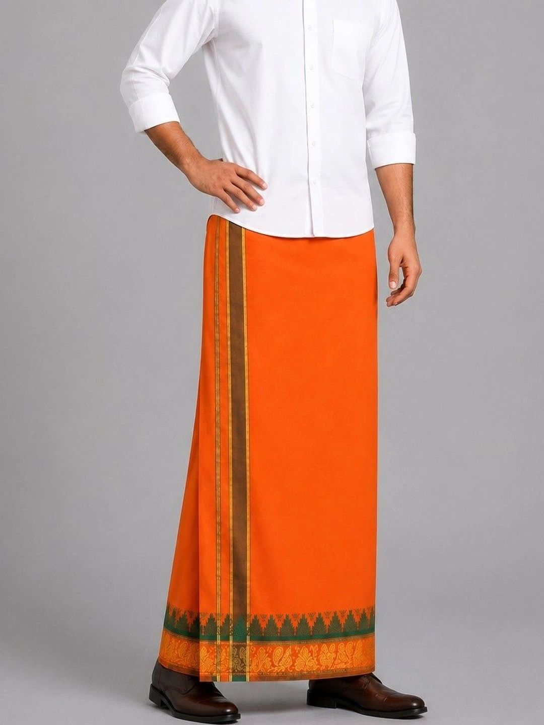 Sharan Elegance Men Printed Cotton Dhoti Dhotis-picture-32