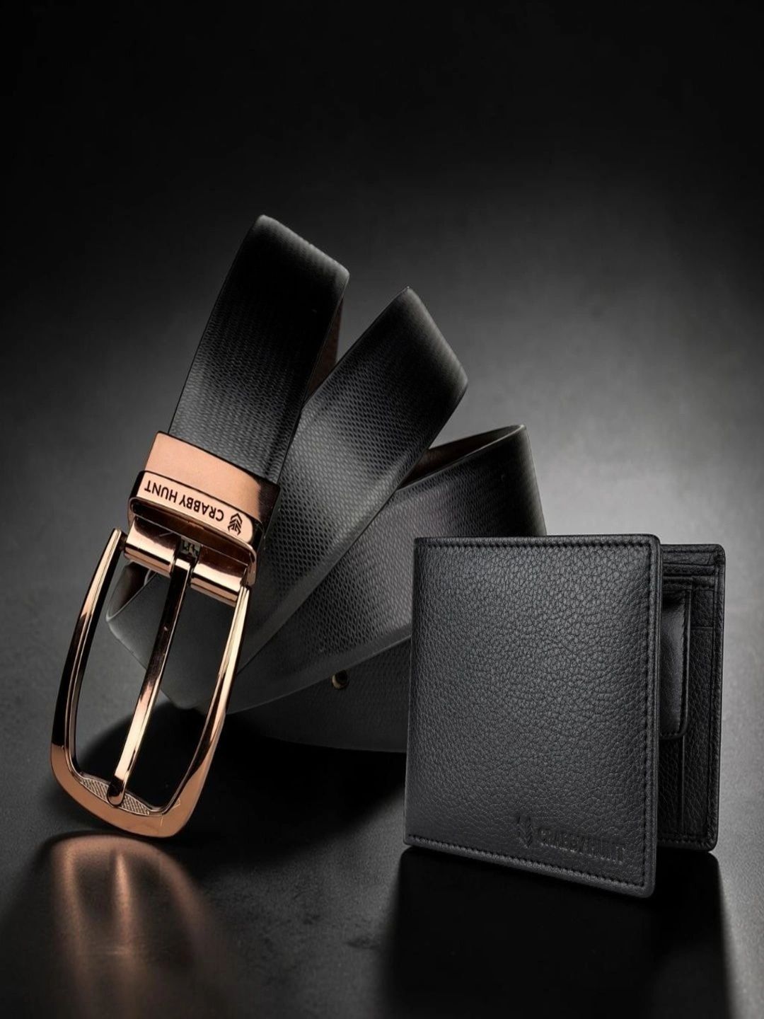 Crabby Hunt Men Textured Leather Formal Belt-picture-10