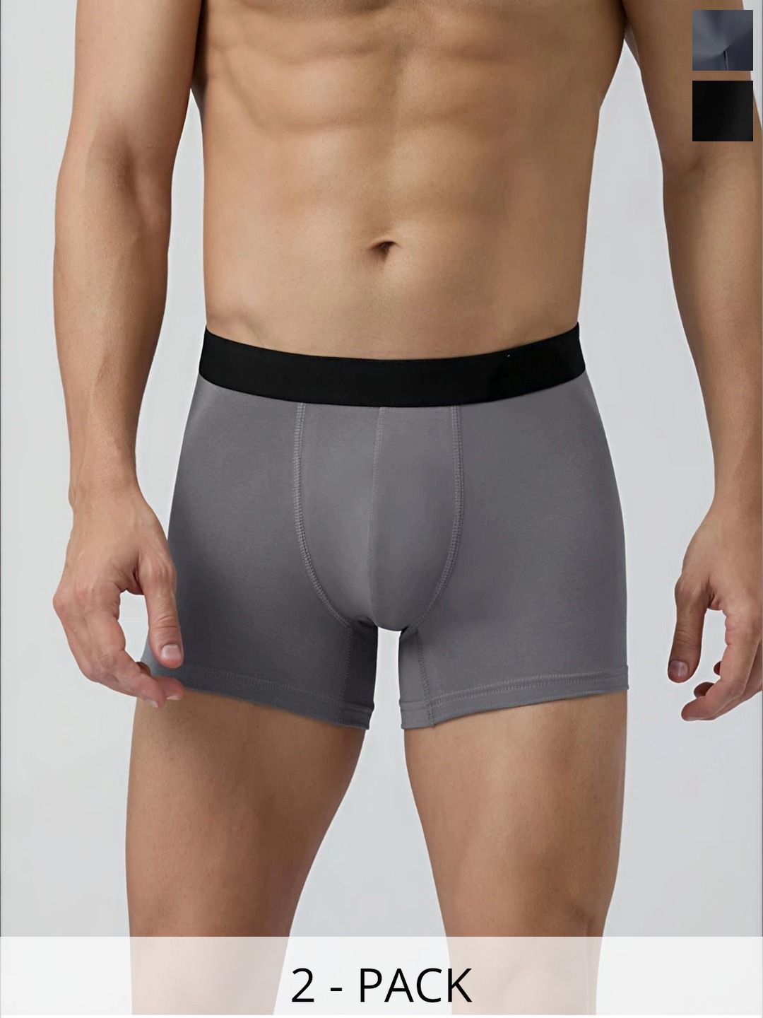 JISHVA Pack of 2 Solid Trunks-picture-37