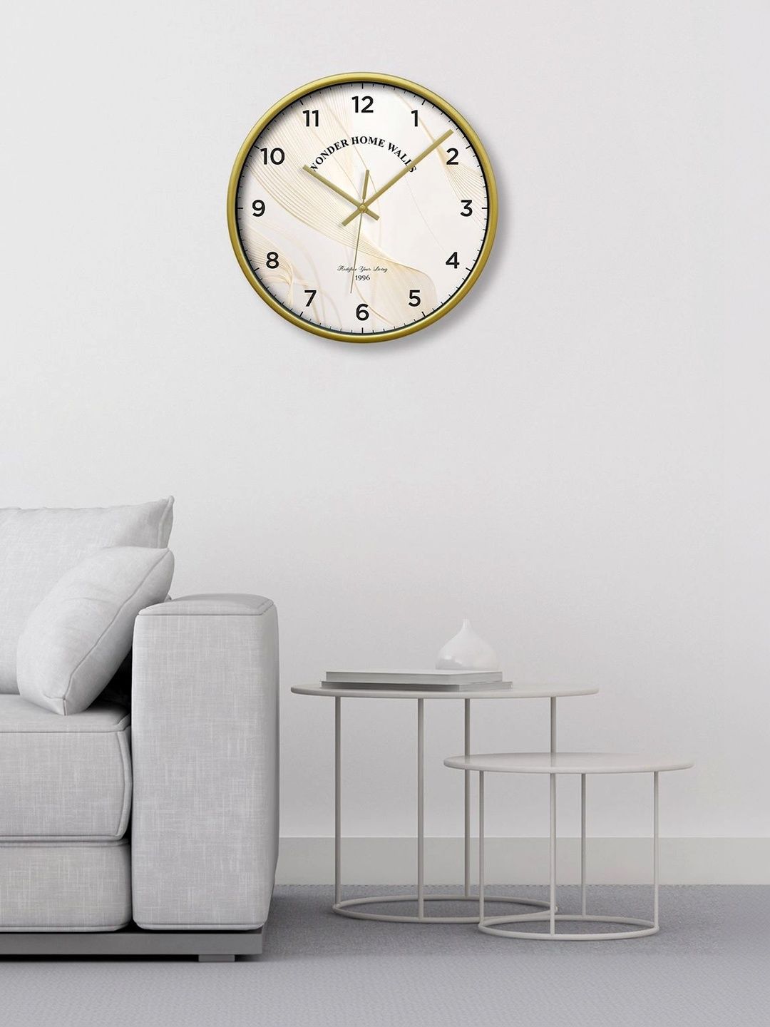 Wonder Home Walls Off White Printed Wall Clock-picture-58