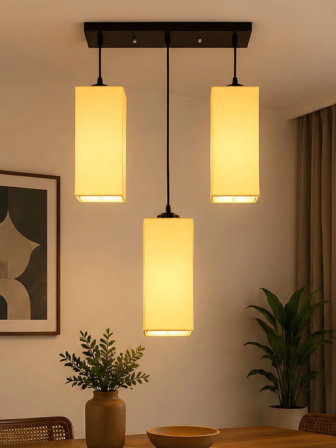 Myntra Elegant Homes Yellow Contemporary Ceiling Lamp-picture-45