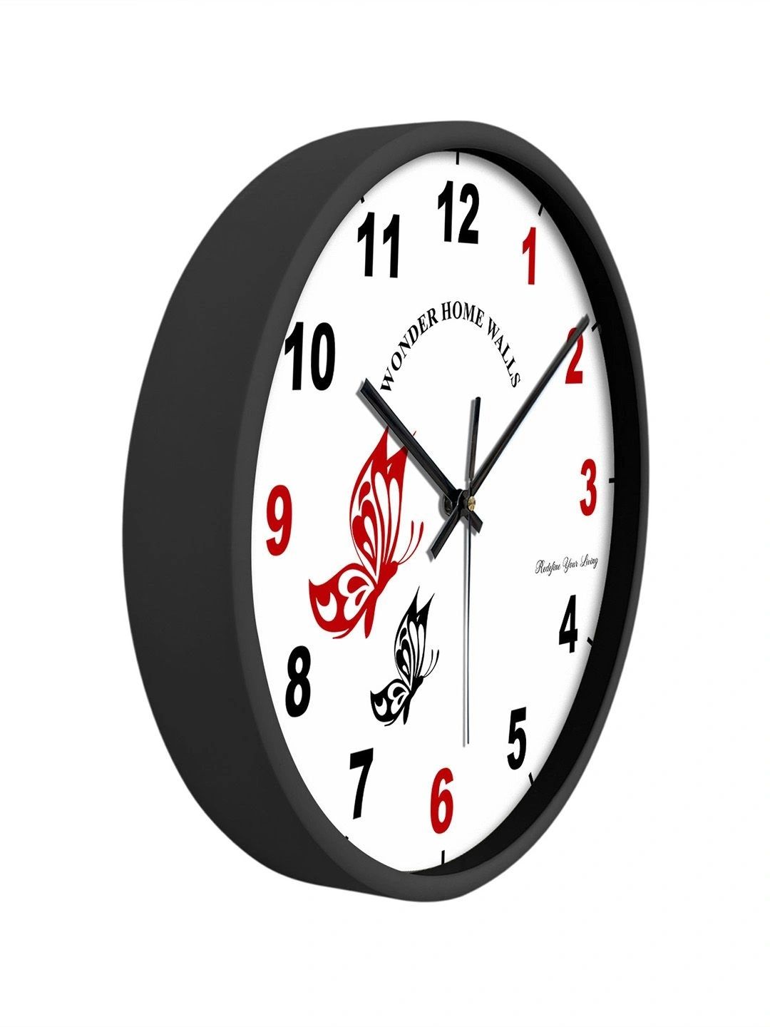 Wonder Home Walls White & Maroon Printed Wall Clock-picture-45