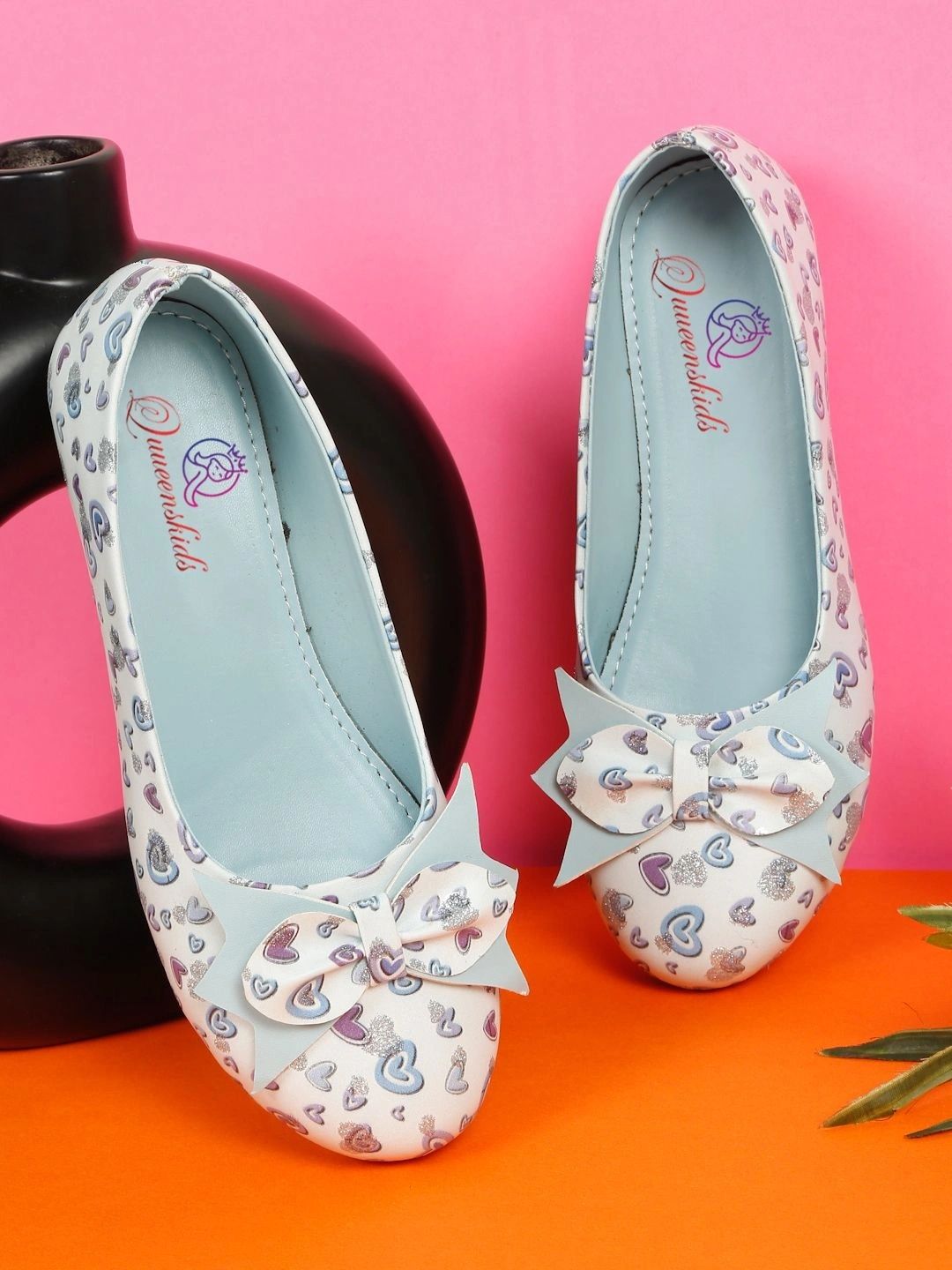 Quueenskids Girls Printed Round Toe Slip-On Ballerinas-picture-12