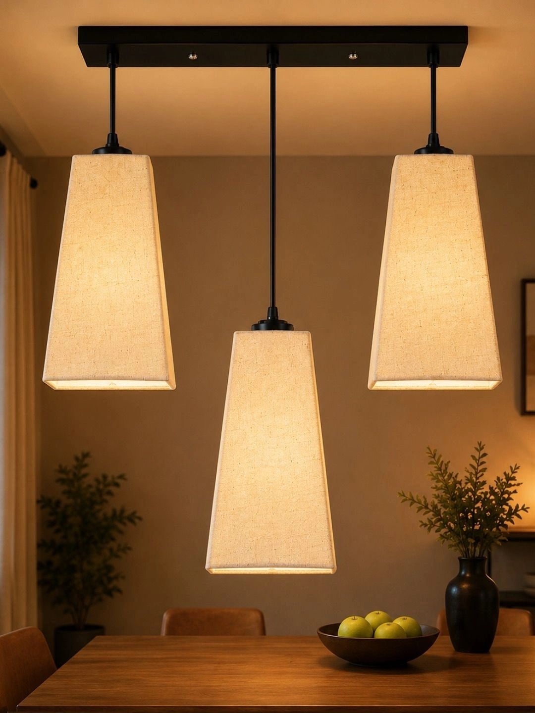 Myntra Elegant Homes Beige Textured Contemporary Ceiling Lamp-picture-27