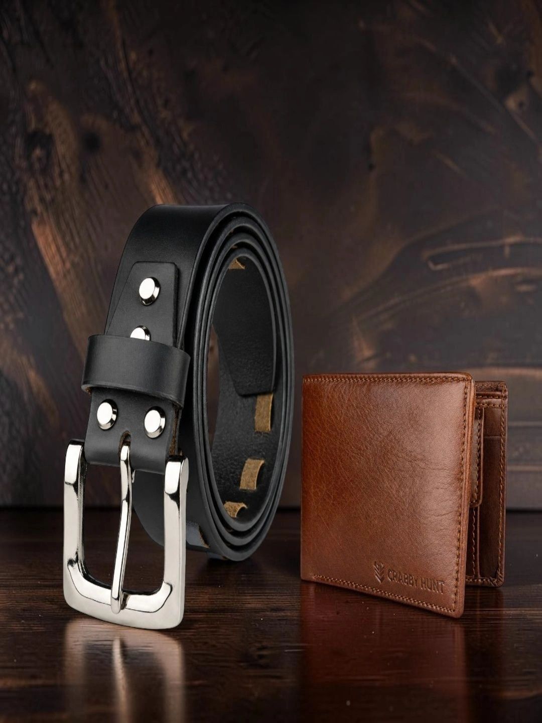 Crabby Hunt Men Leather Belt-picture-23