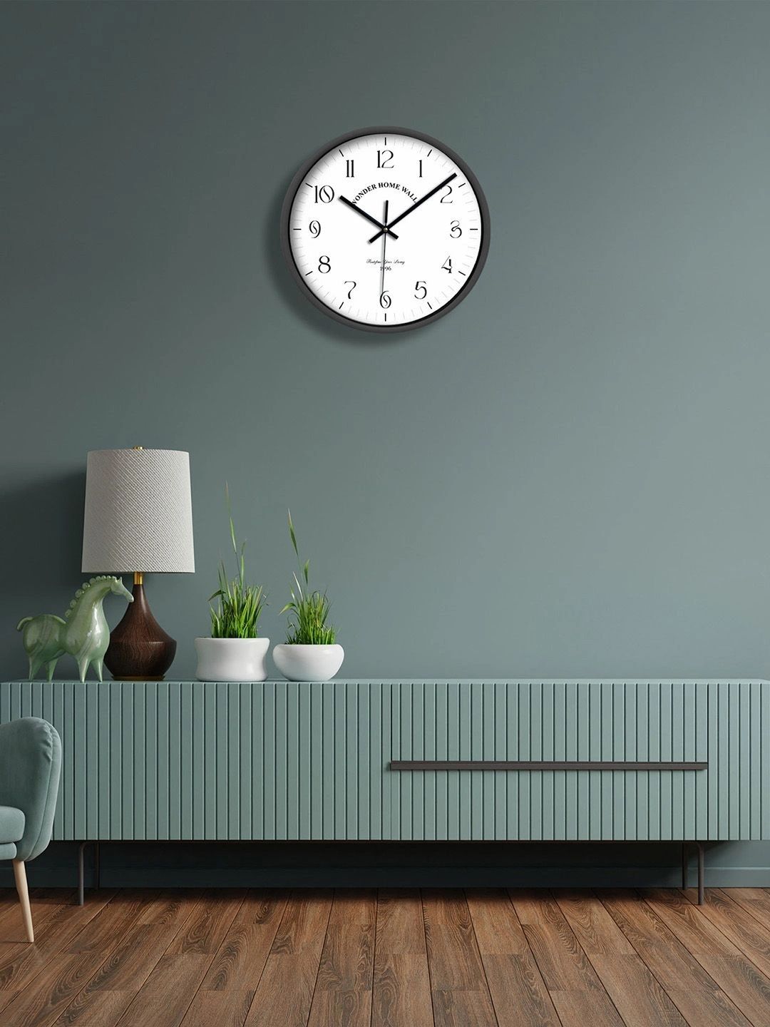 Wonder Home Walls White Contemporary Wall Clock-picture-48