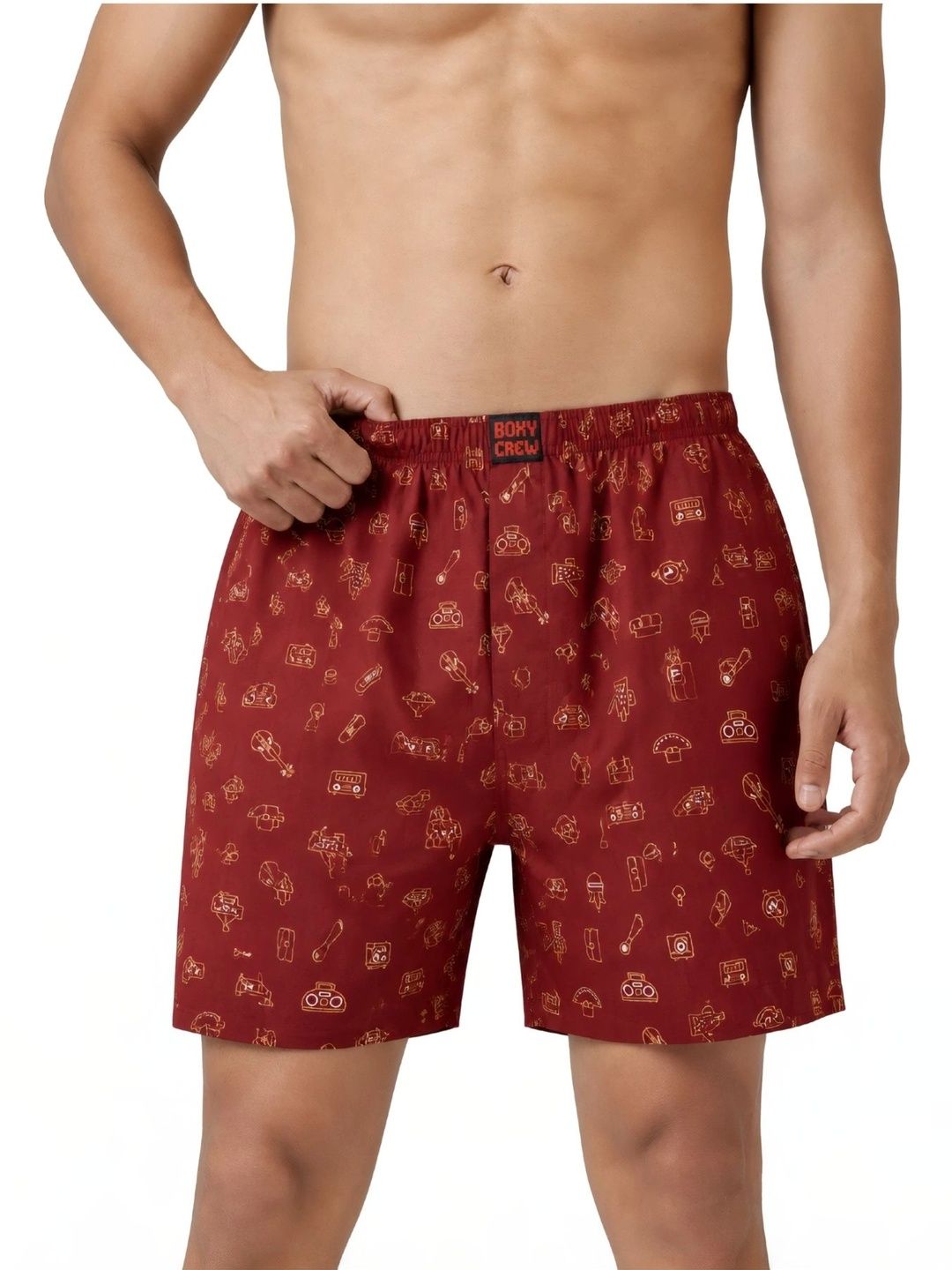 Boxy Crew Printed Cotton Boxers-image-18