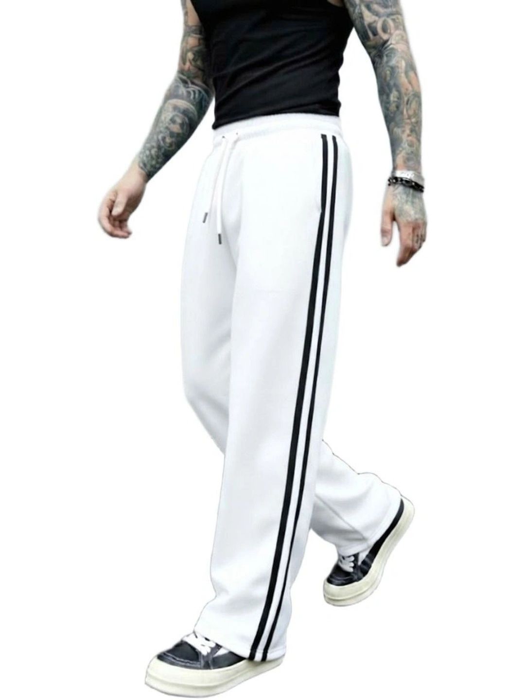 Daphne Maurier Men Striped Regular Fit Training Track Pants-picture-16
