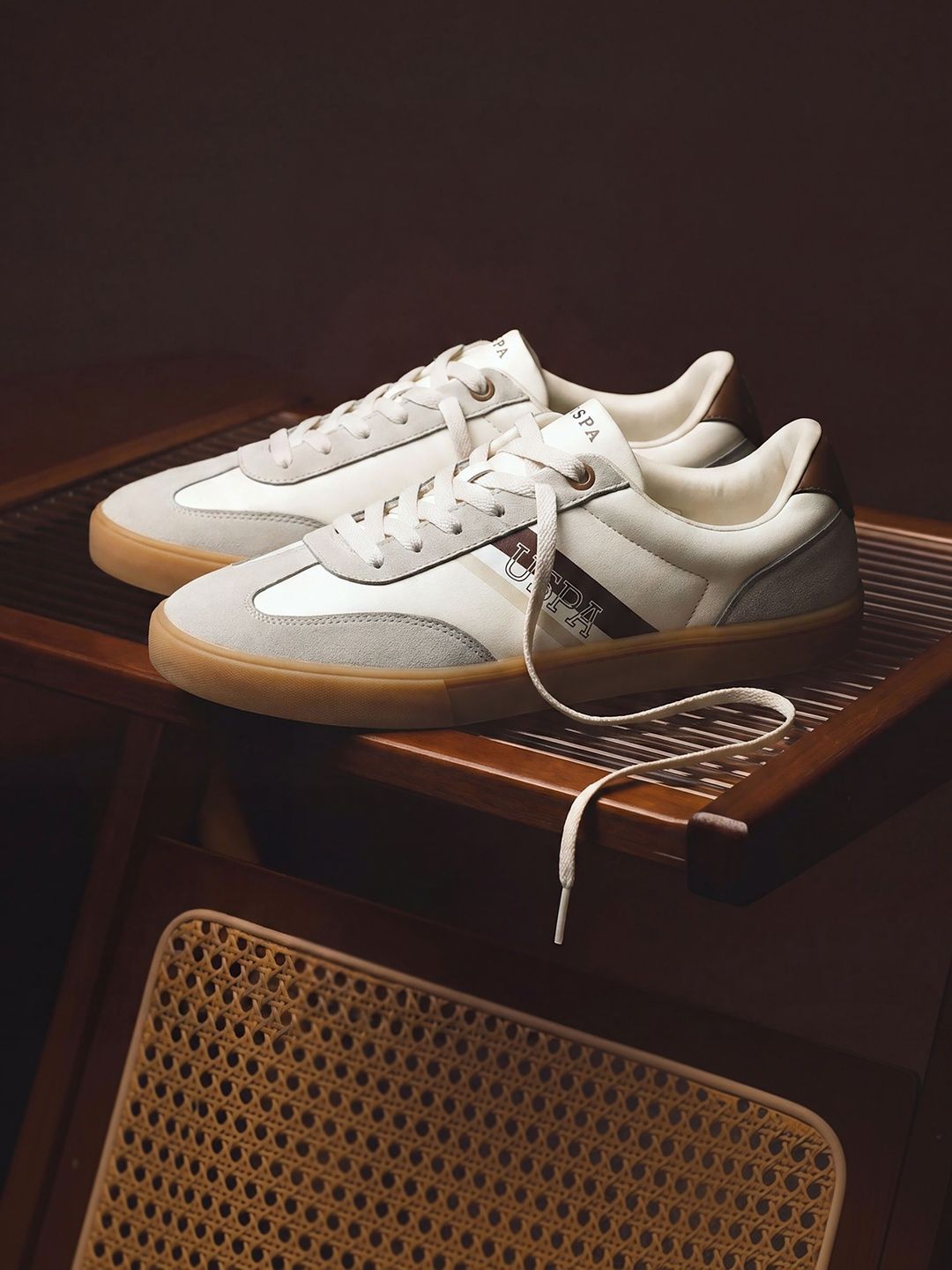 U.S. Polo Assn. Men Colourblocked PU Sneakers-picture-49