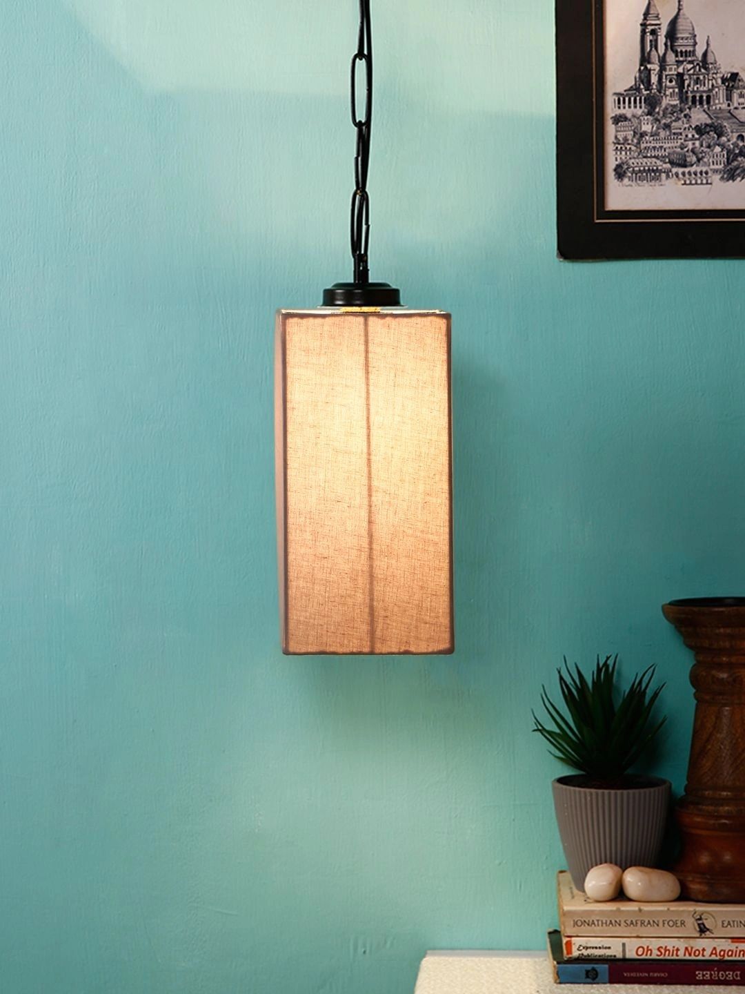 Myntra Elegant Homes Grey Contemporary Ceiling Lamp-picture-10