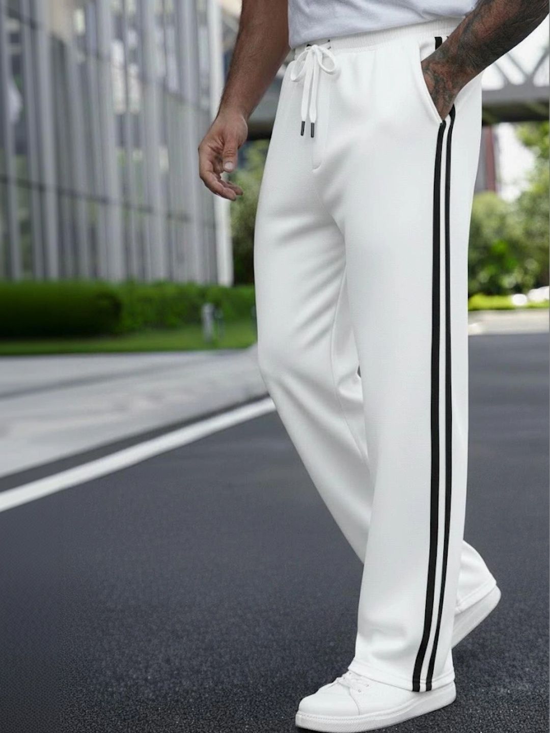 Daphne Maurier Men Striped Regular Fit Training Track Pants-picture-43