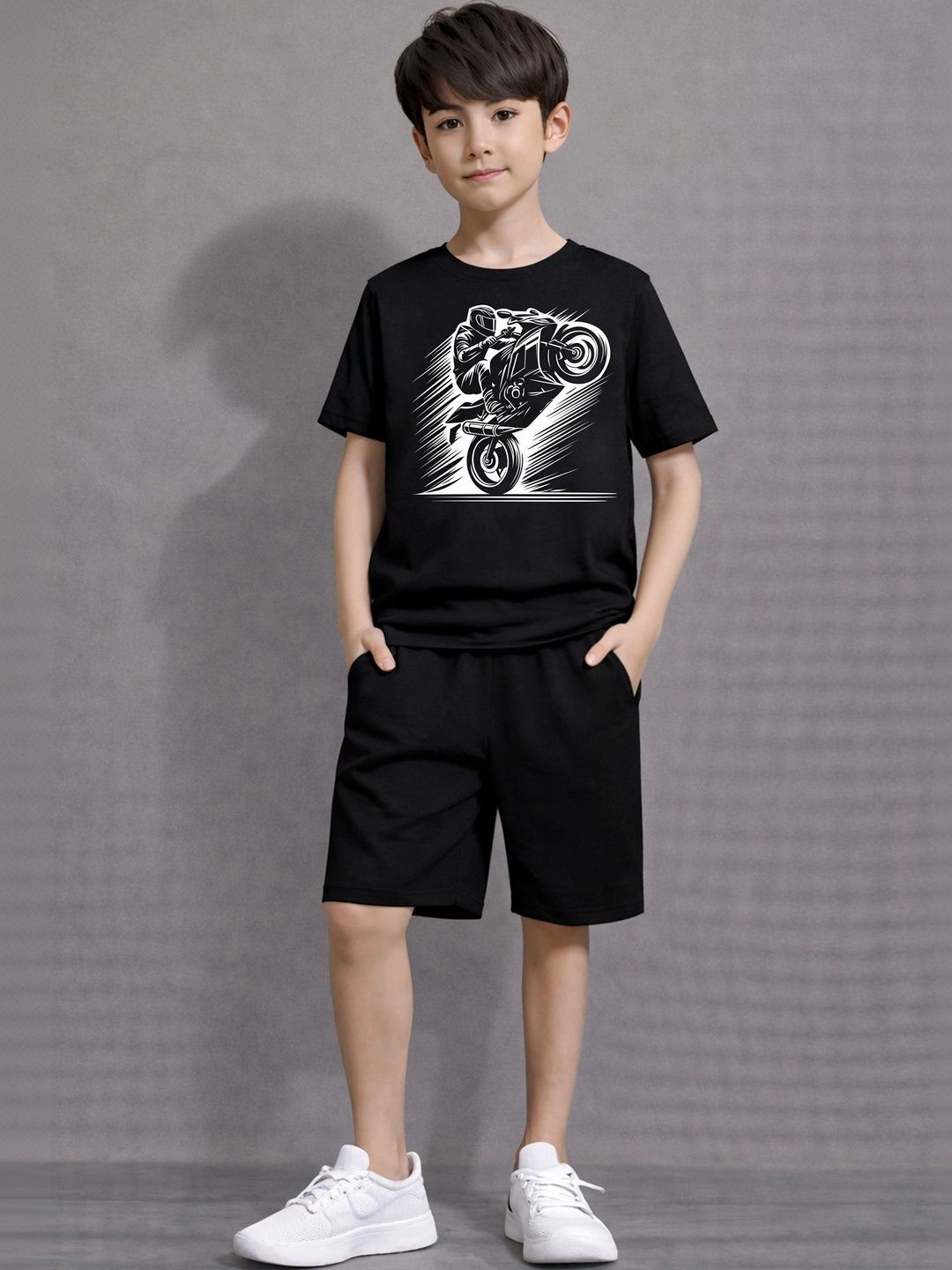 LITWAY Boys Graphic Printed Pure Cotton Clothing Set-picture-47