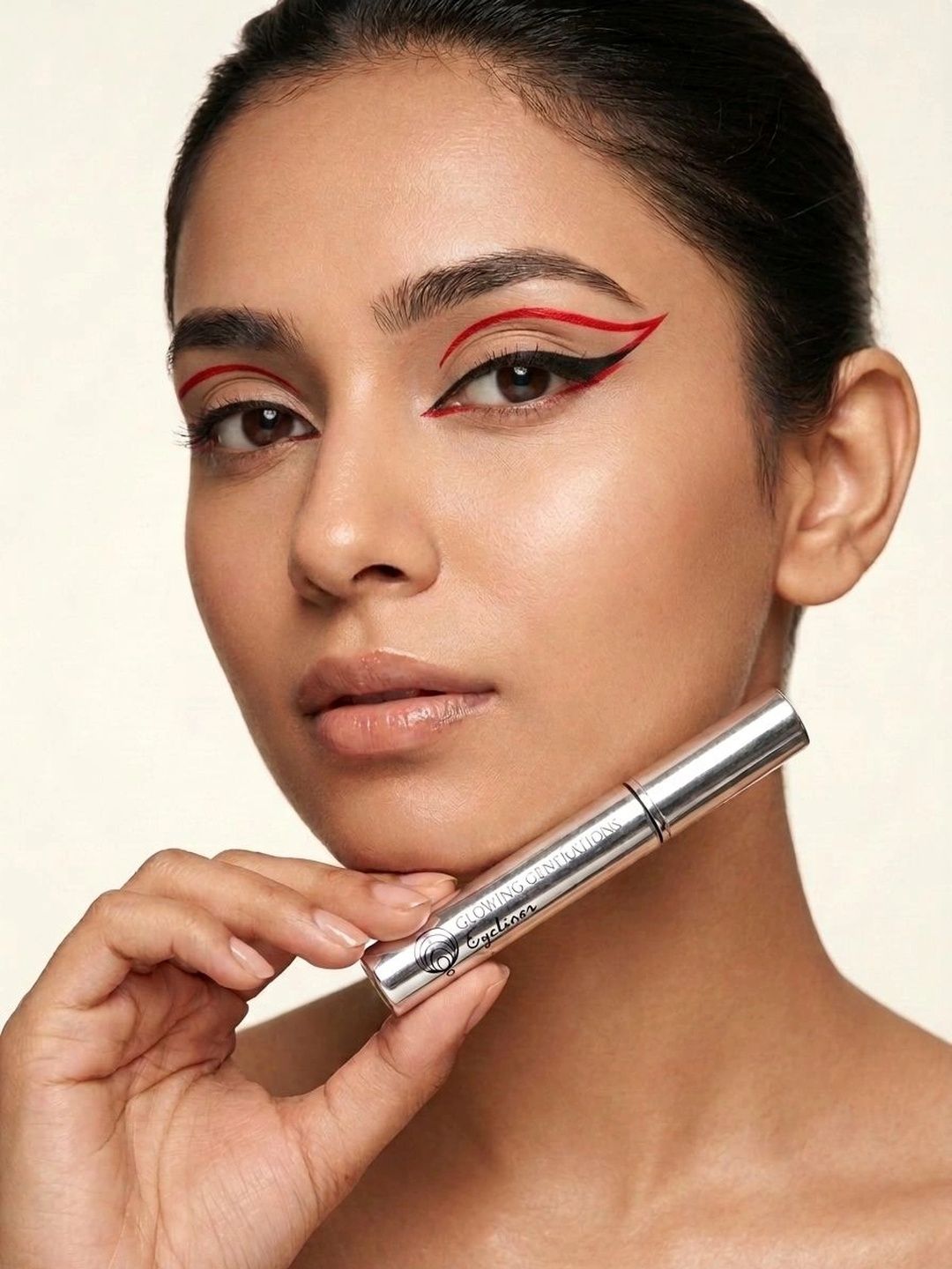 Glowing Generation Set Of Eyeliner - Red With Whisper Lip Tint - Orange Red-image-39