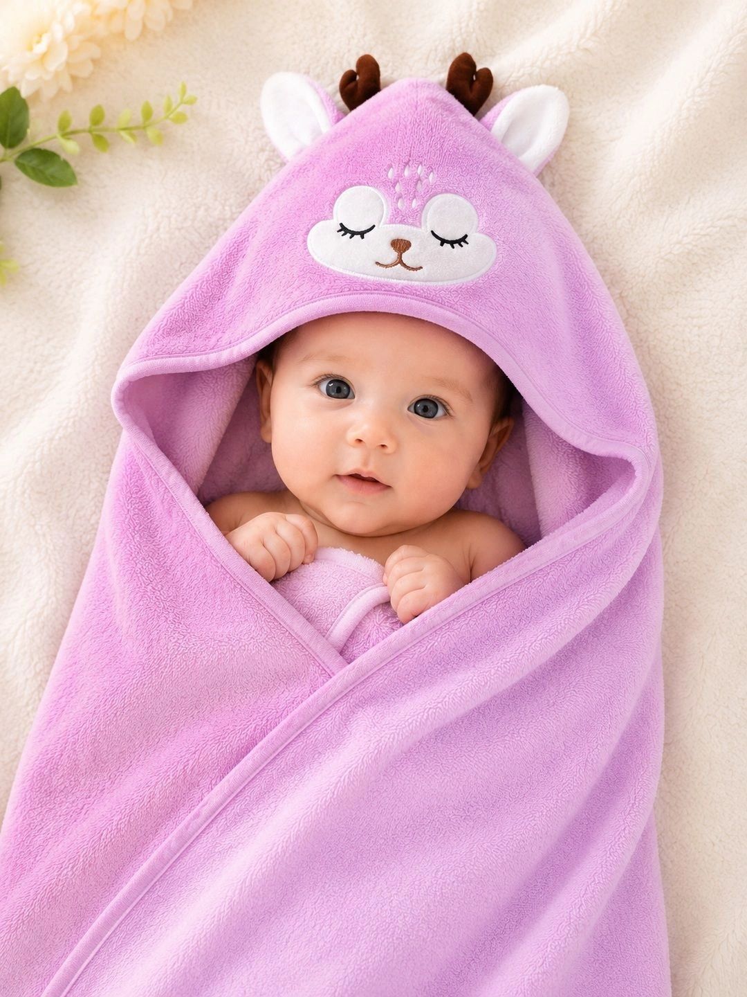 Thelittlebunny Purple 1 Terry Cotton 350 GSM Bath Towel-picture-17