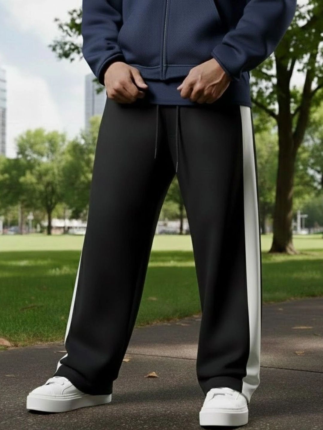IRONDYE Men Regular Fit Colourblocked Training Track Pants-picture-10