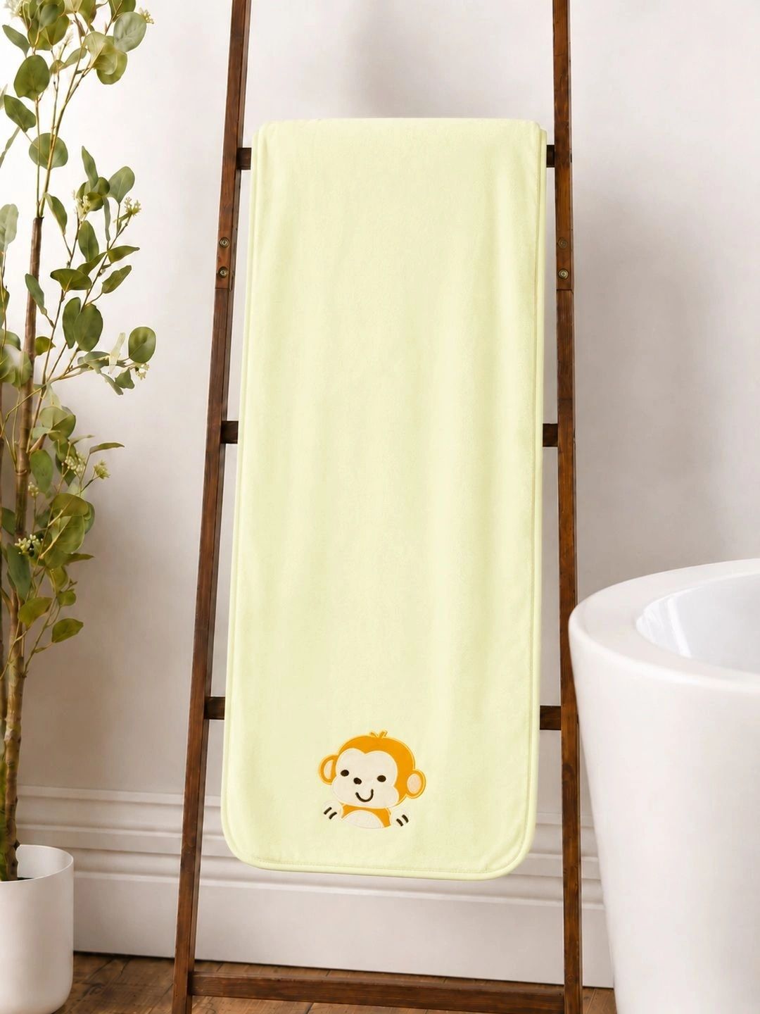 Thelittlebunny Yellow 1 Printed Terry Cotton 300 GSM Bath Towel-picture-31