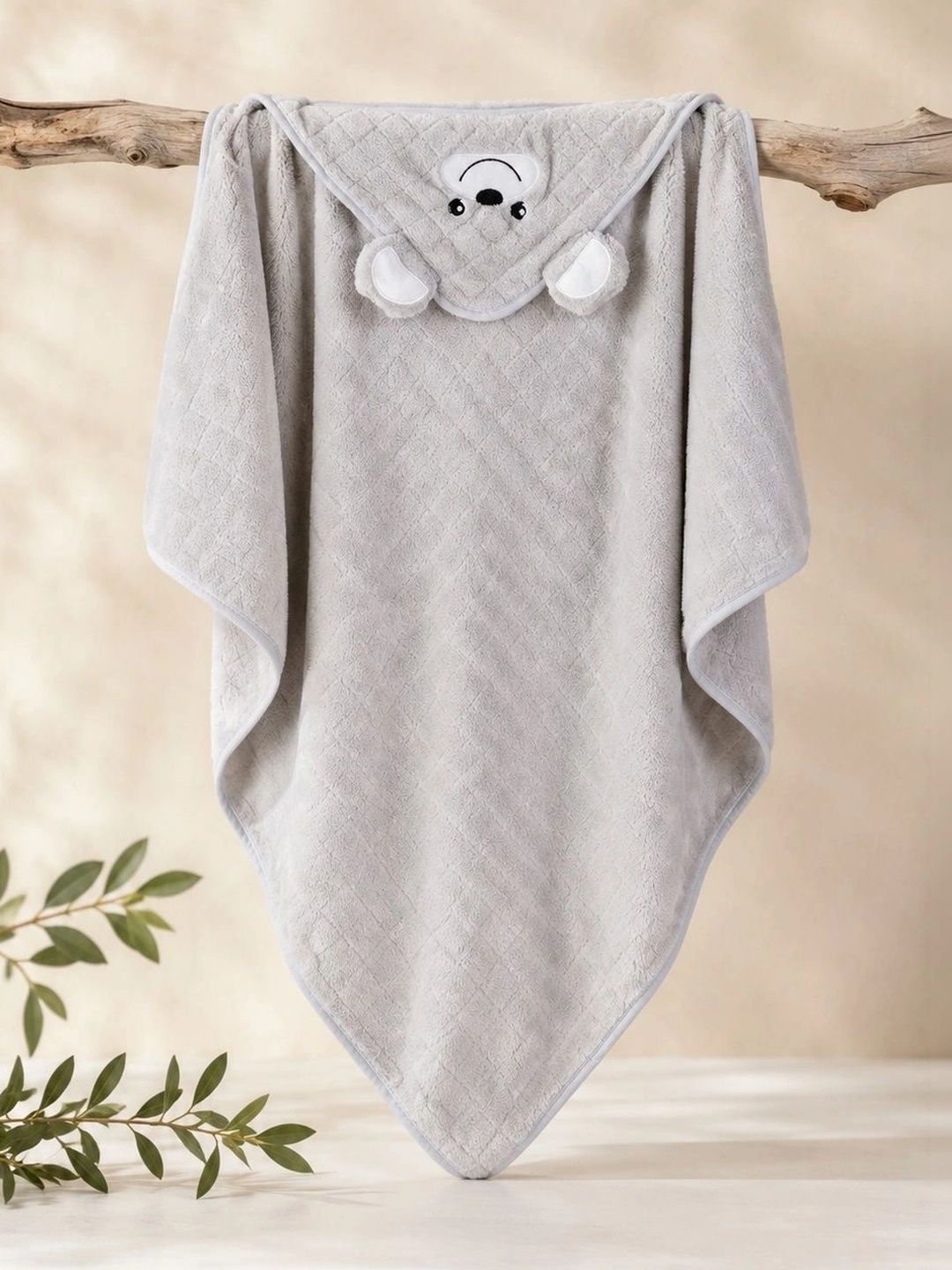 Thelittlebunny Grey 1 Printed Terry Cotton 300 GSM Bath Towel-picture-57