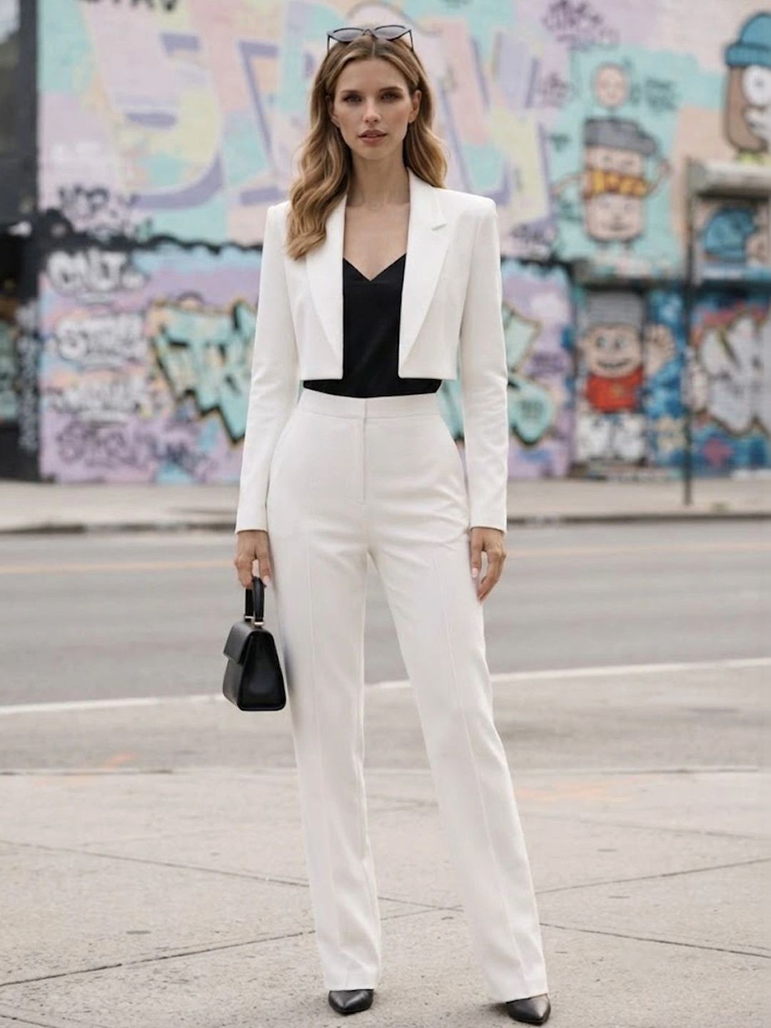 STRV Notched Lapel Collar Open Front Casual Blazers-picture-51