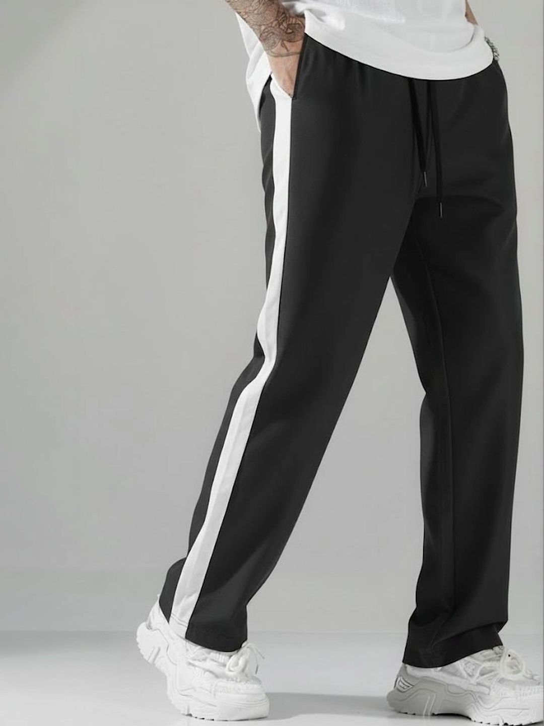Daphne Maurier Men Striped Regular Fit Training Track Pants-picture-51