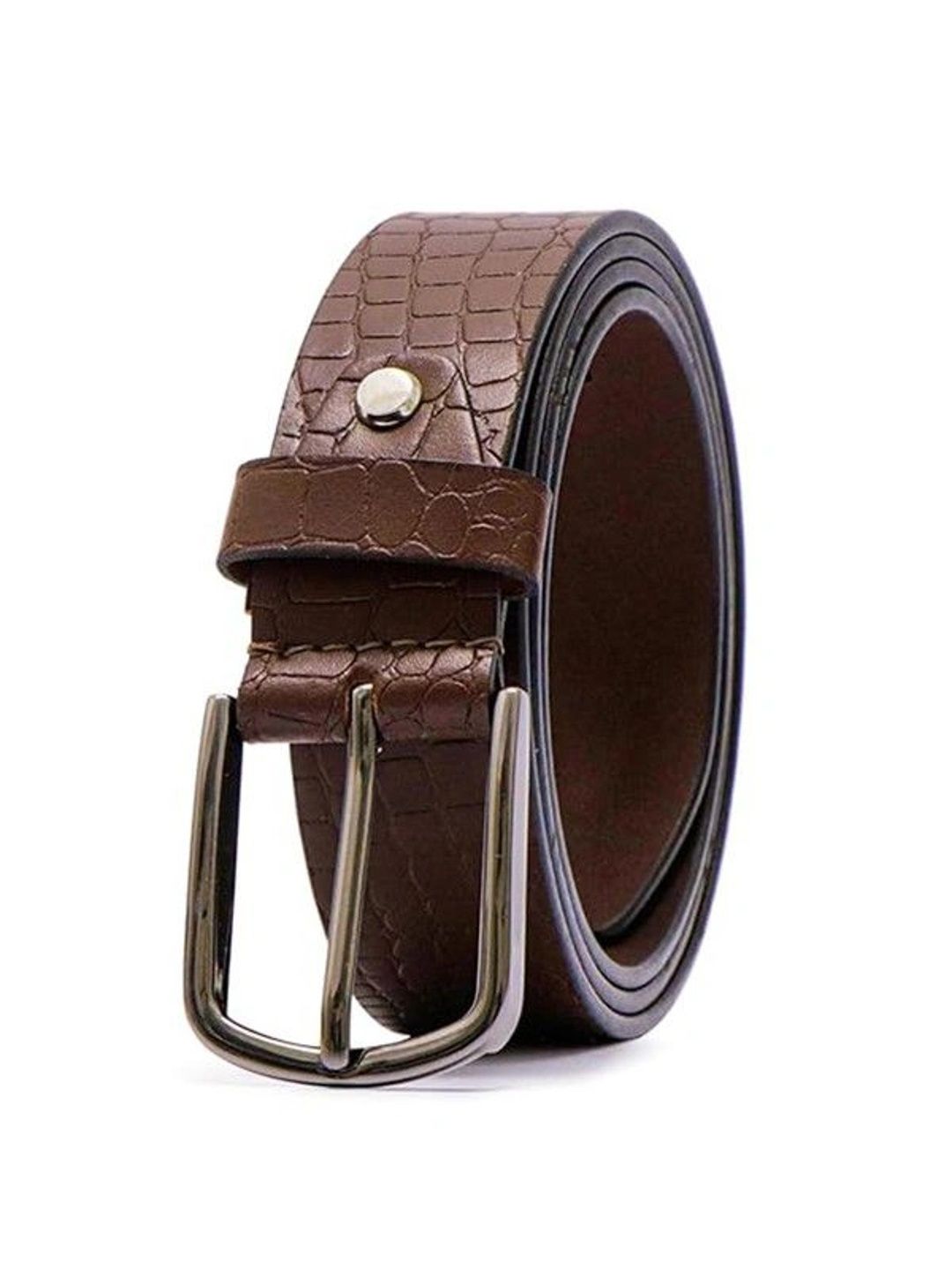 Police Men Textured Leather Reversible Belt-image-39
