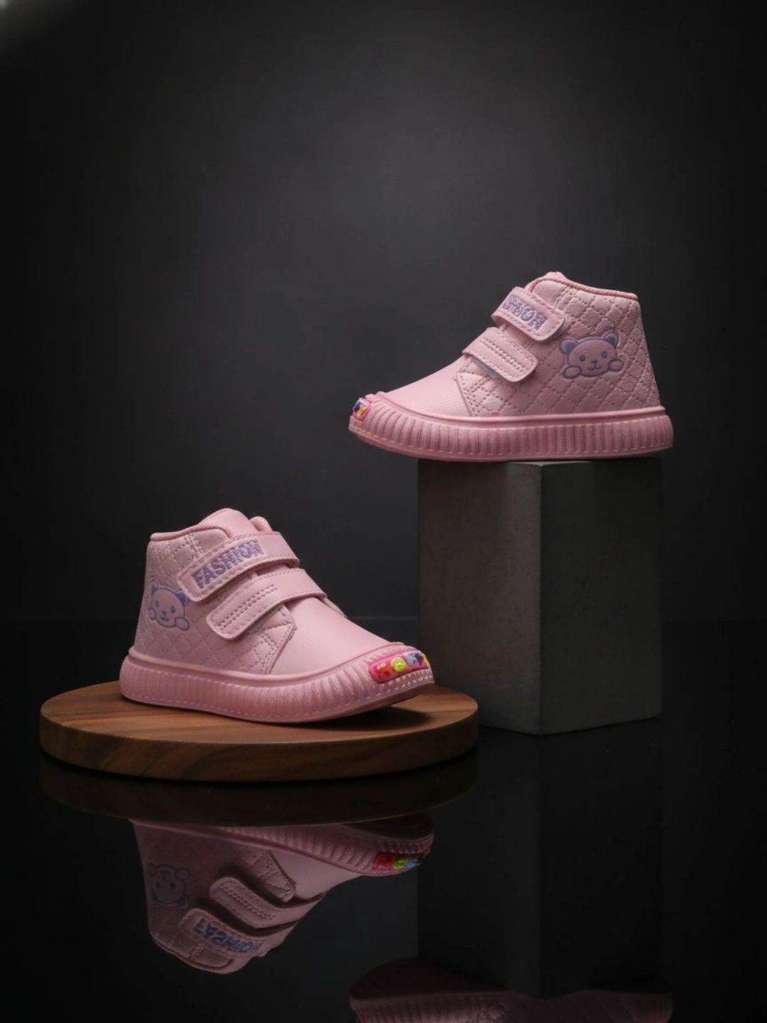 FEETWELL SHOES Girls Textured Sneakers-picture-58