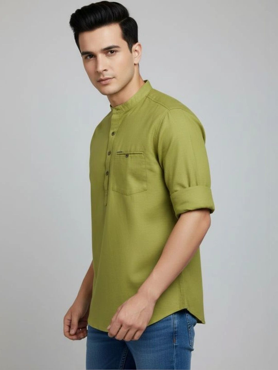 DULHAPAKSH Men Cotton Kurta with Mandarin Collar-picture-23