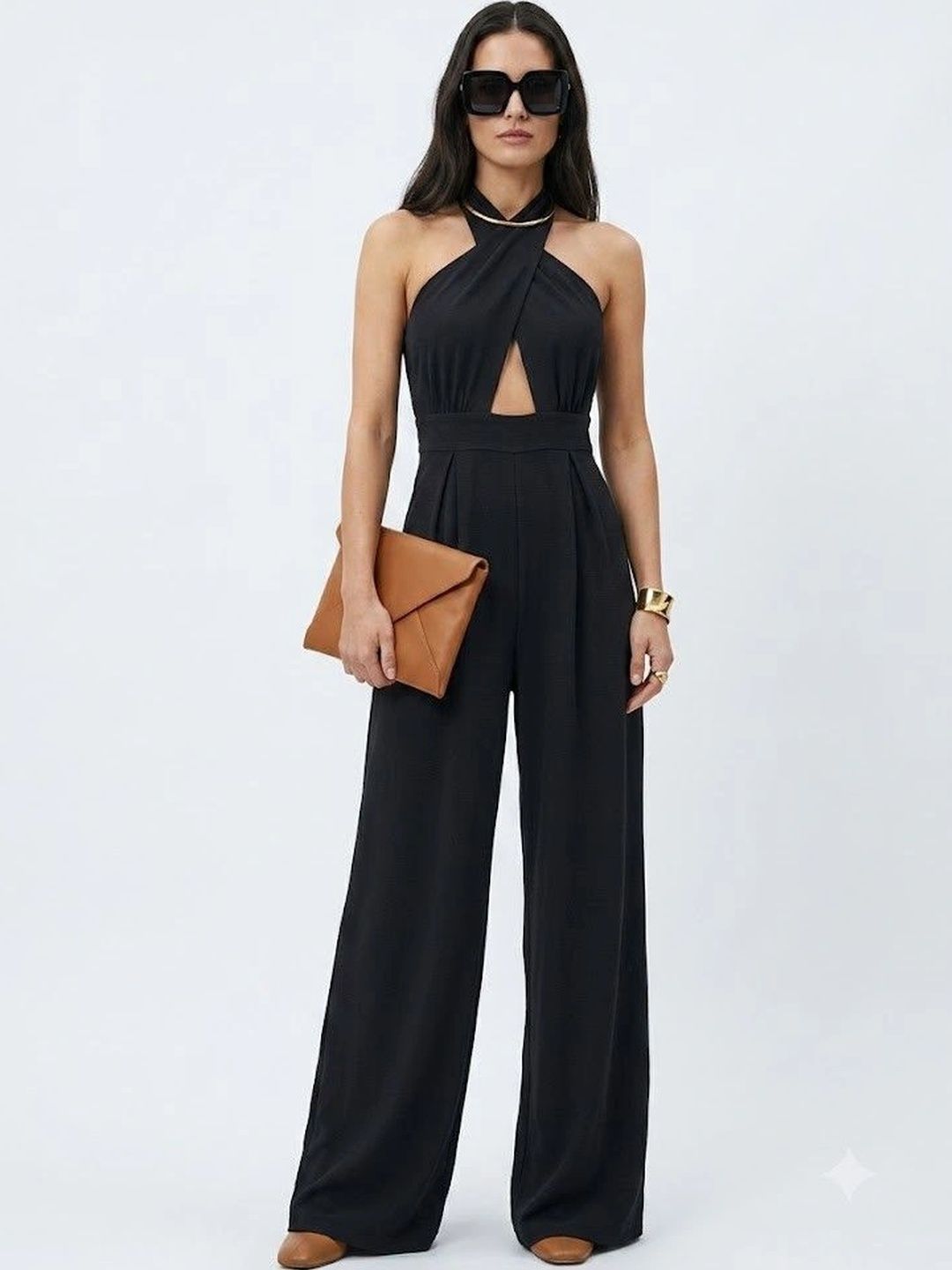 Suo Halter Neck Basic Jumpsuit-picture-44