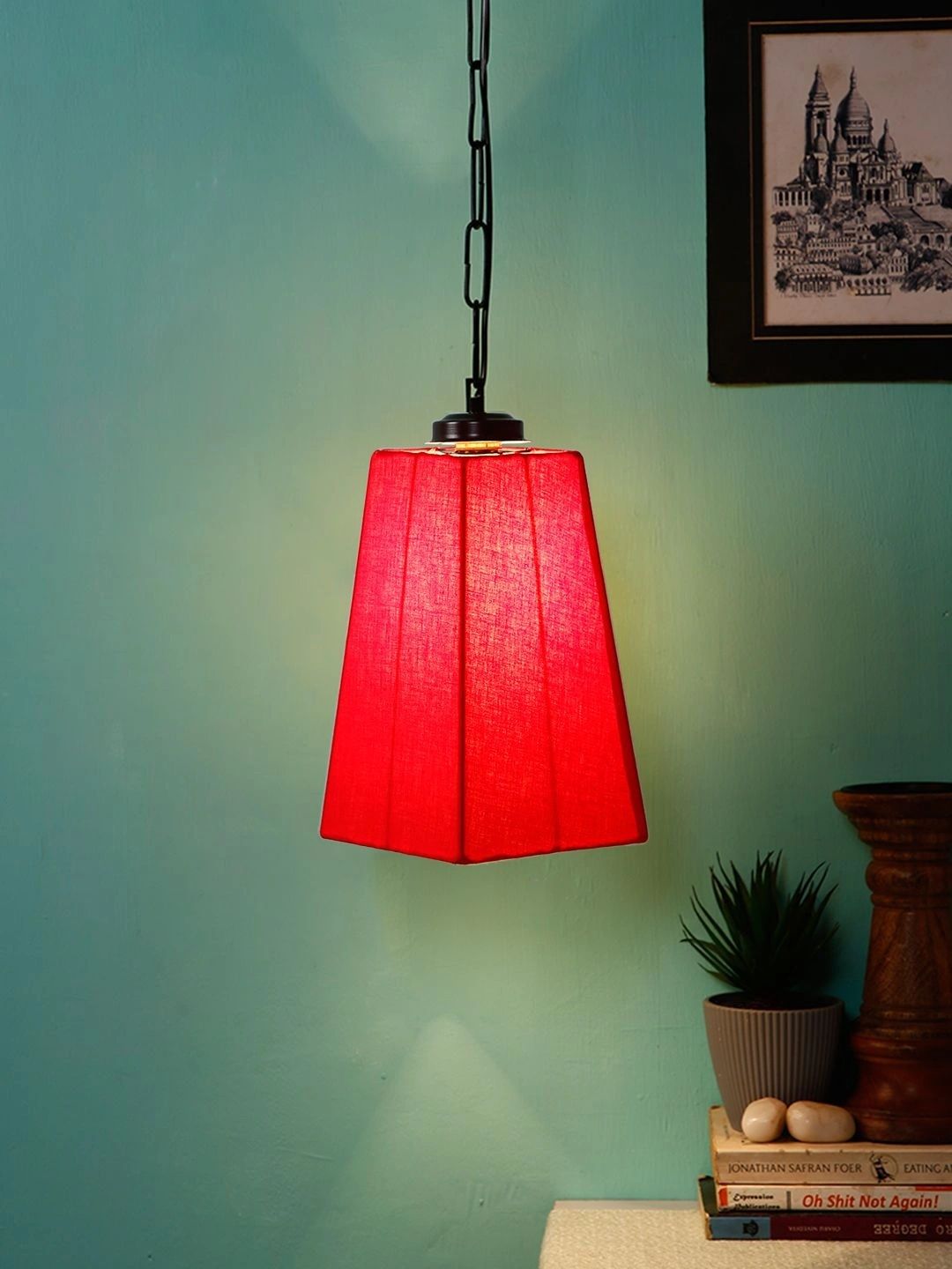 Myntra Elegant Homes Red Traditional Ceiling Lamp-picture-47