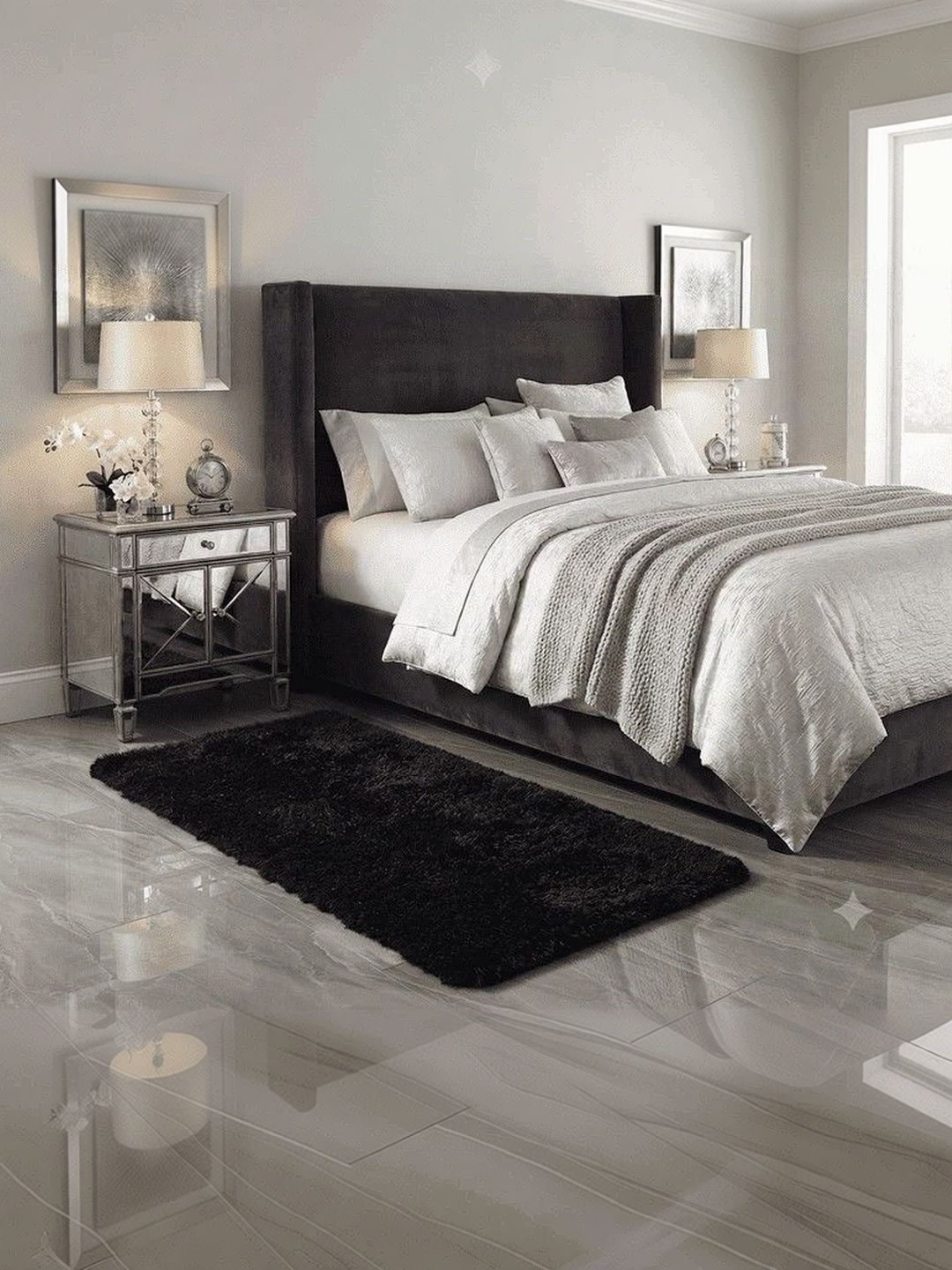 ZAMZAM CARPET Black Solid Shaggy Woollen Carpet-image-35