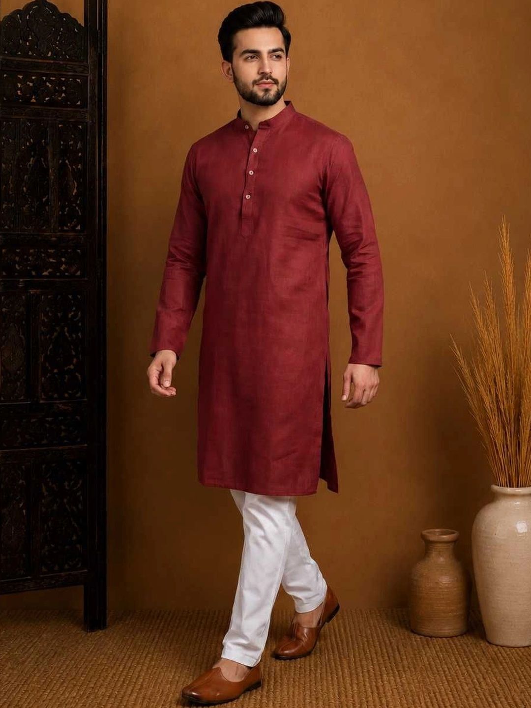 House of Pataudi Men Kurta-picture-30
