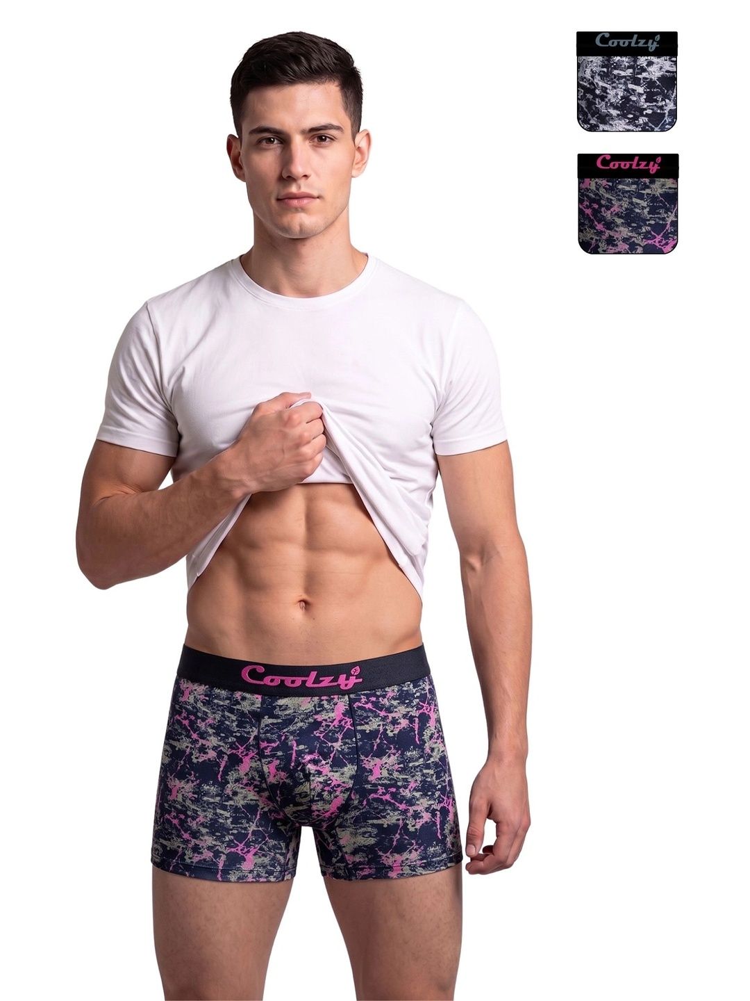 COOLZY Pack of 2 Cotton Printed Trunks-picture-53