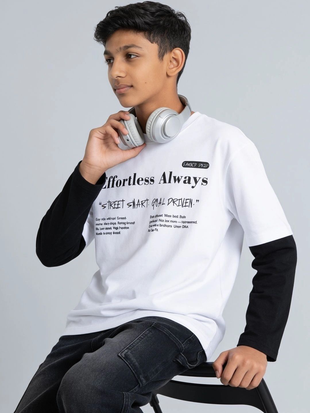 Pantaloons Junior Boys Typography Printed T-shirt-picture-41