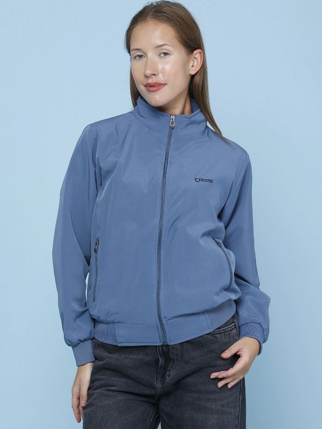 V-Mart Women Lightweight Cotton Bomber Jacket-image-41