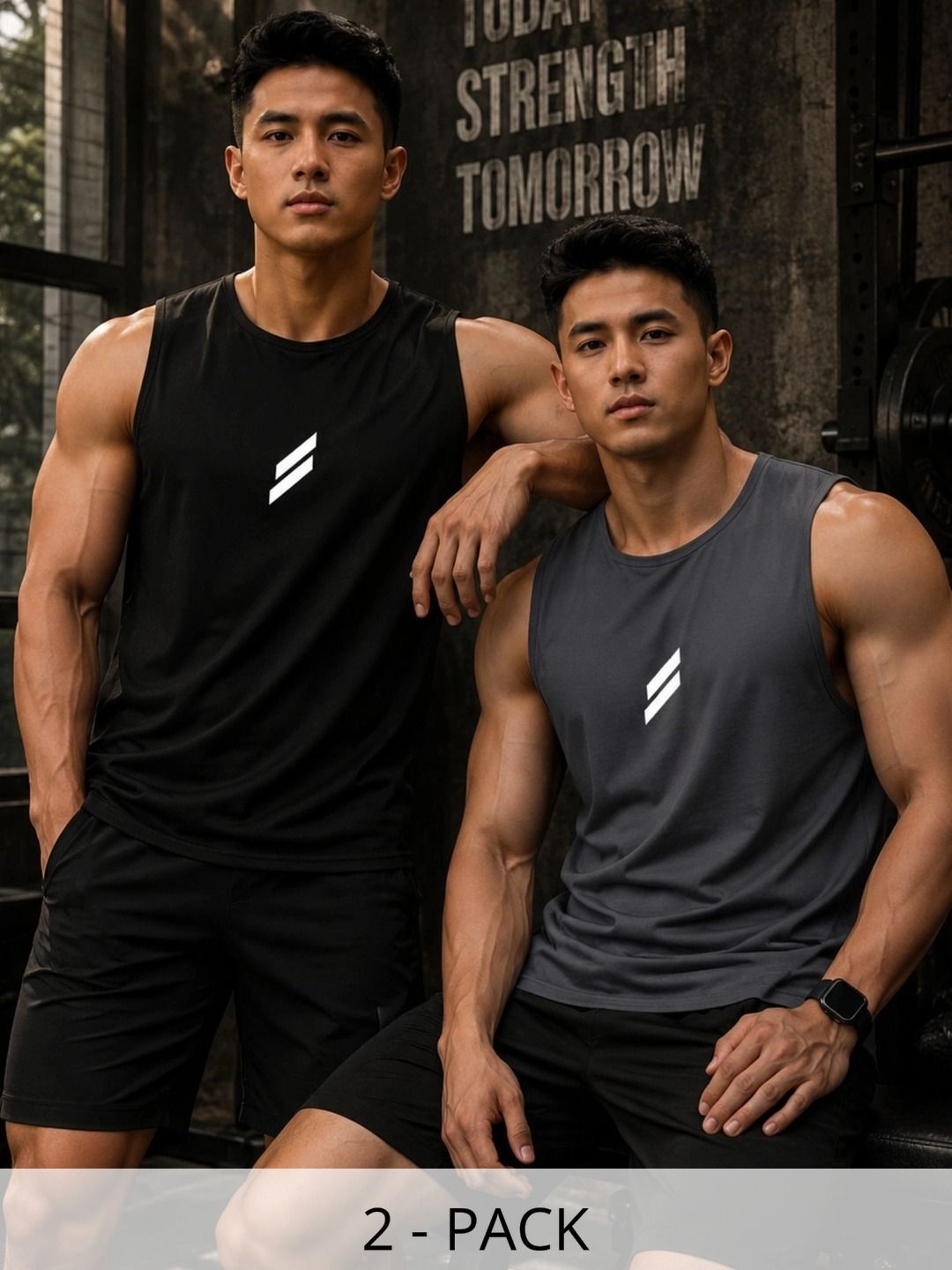 JUMPCUTS Pack of 2 Gym Vest-picture-0