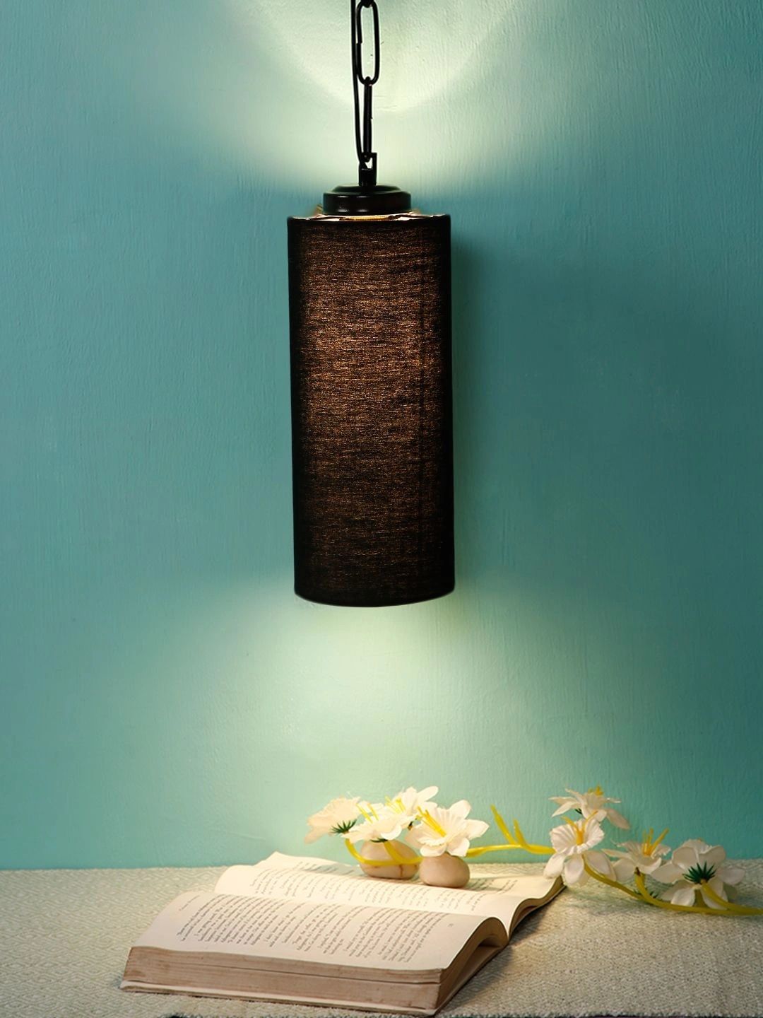 Myntra Elegant Homes Black Textured Contemporary Ceiling Lamp-picture-22