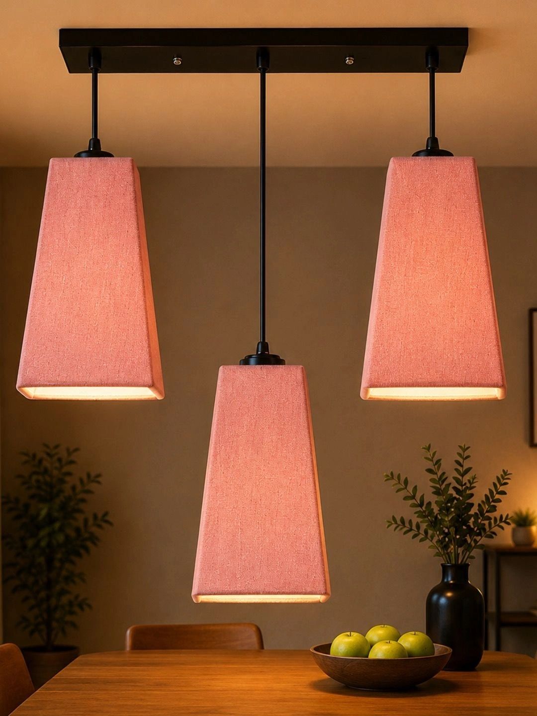 Myntra Elegant Homes Pink Textured Contemporary Ceiling Lamp-picture-26