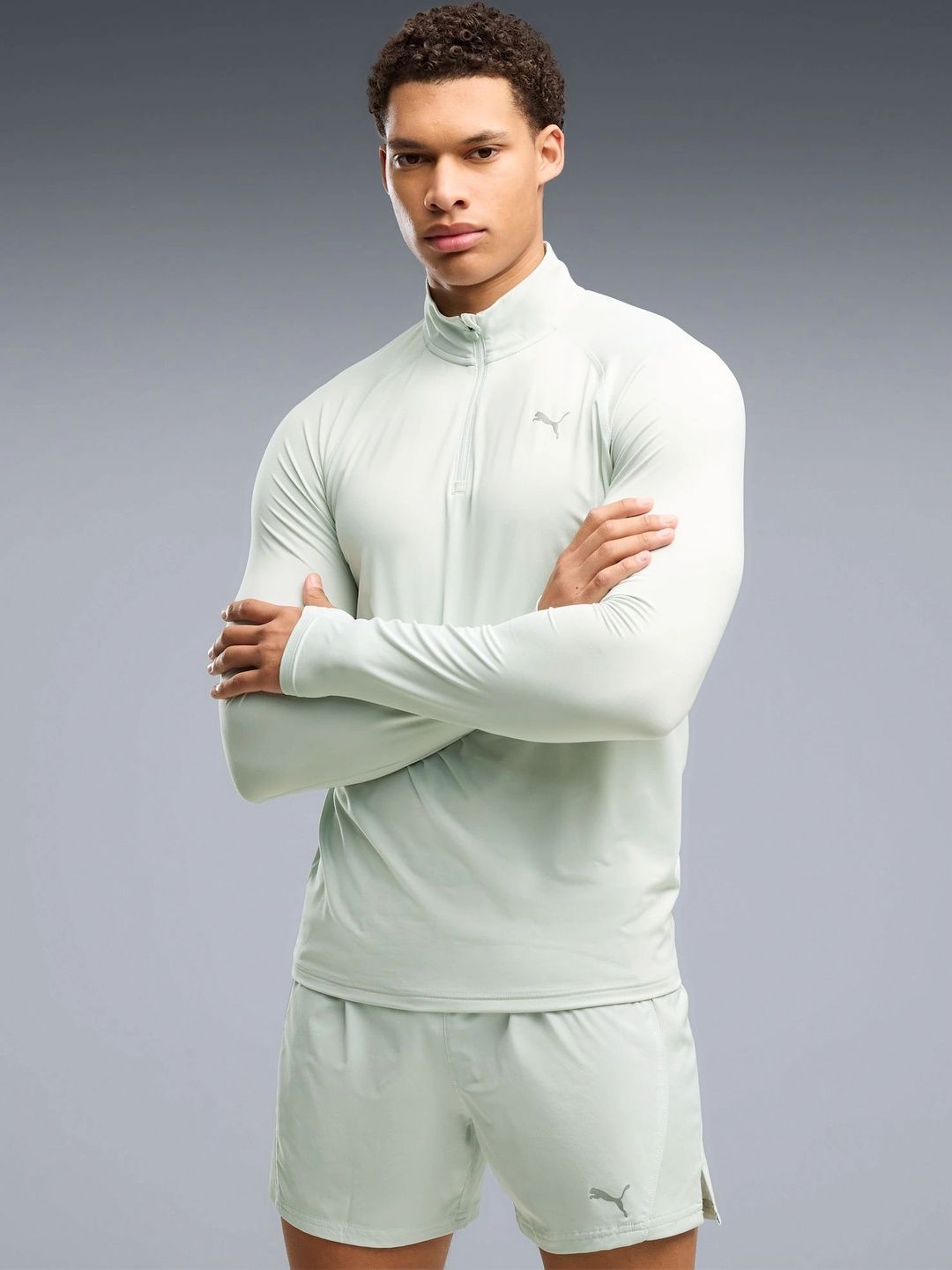 Puma Men Brand Logo High Neck T-shirt-picture-42