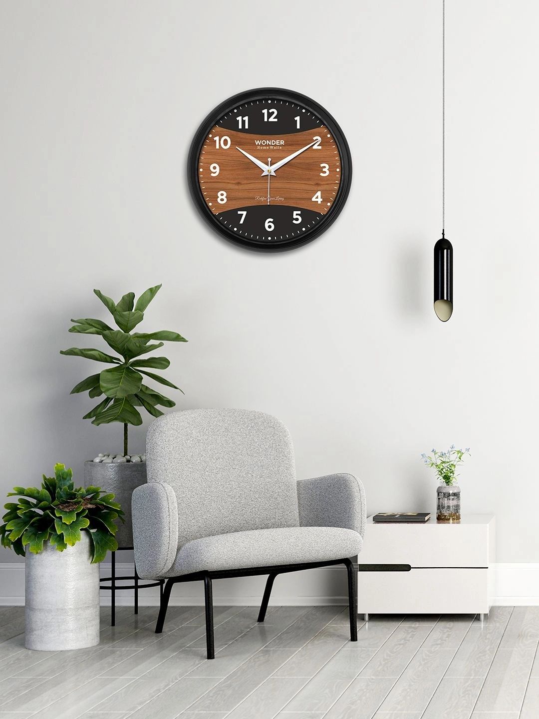 Wonder Home Walls Multicoloured Textured Wall Clock-picture-26