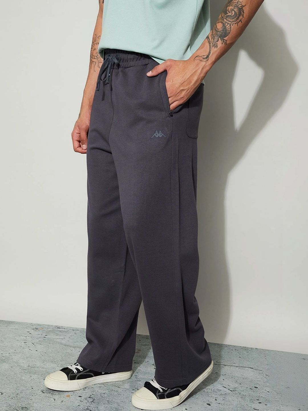 Kappa Men Relaxed Fit Brand Logo Training Track Pants-picture-23