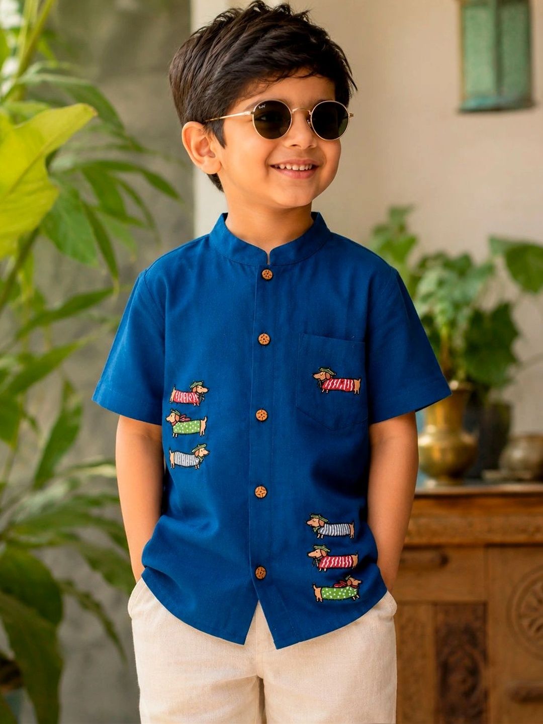 Abeo Boys Comfort Tailored Fit Printed Casual Shirt-picture-15