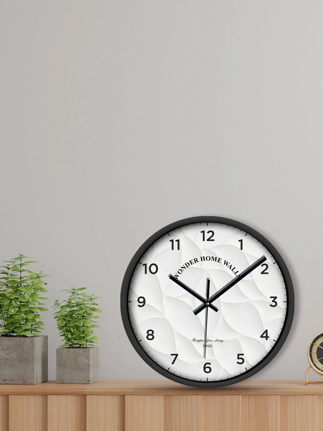Wonder Home Walls Multicoloured Textured Wall Clock-picture-45